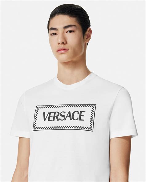 sustainable versace vintage 90s logo t-shirt|Embroidered '90s Vintage Logo T.